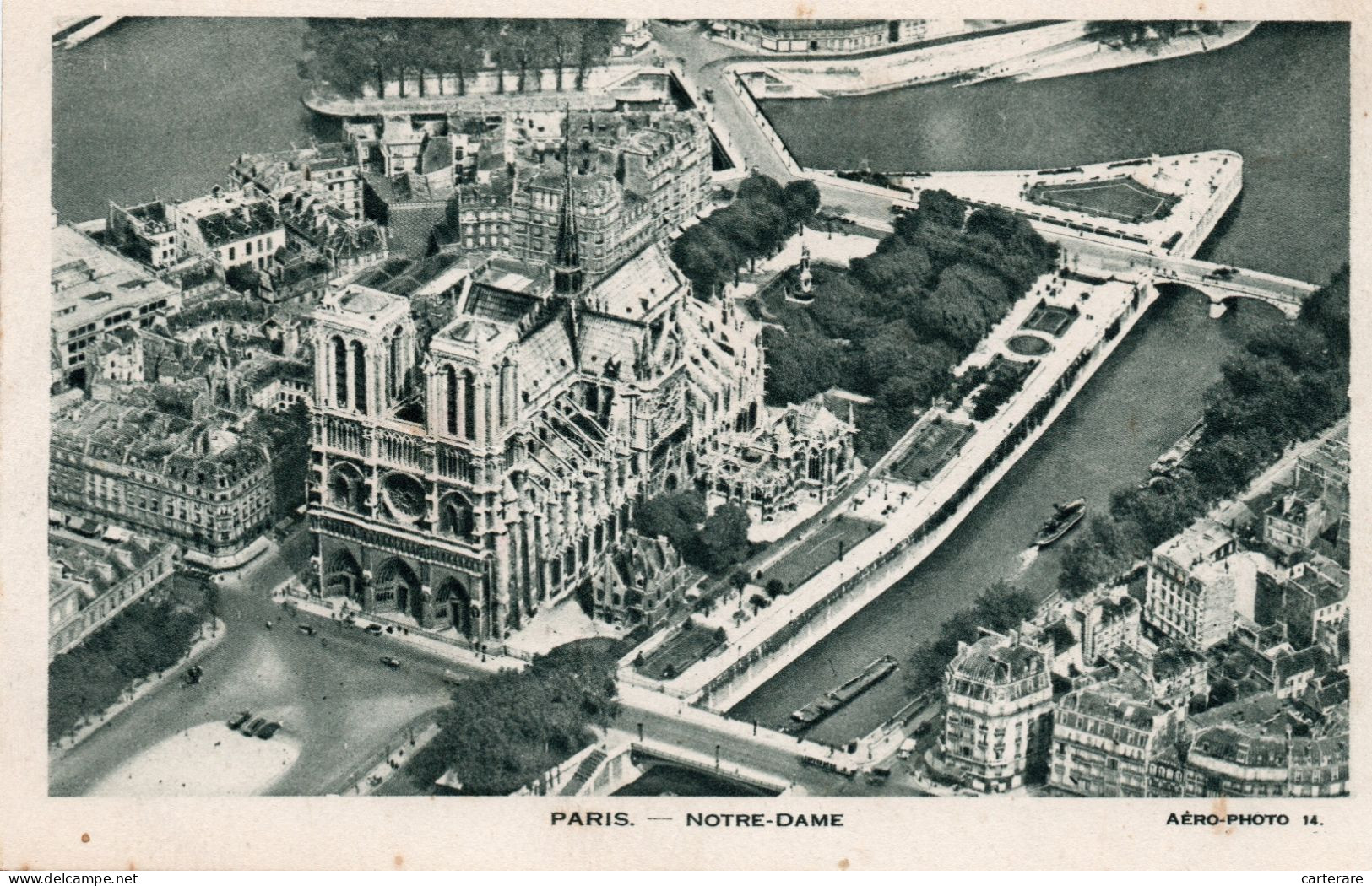 75,PARIS,CARTE ANCIENNE,NOTRE DAME - Notre Dame De Paris