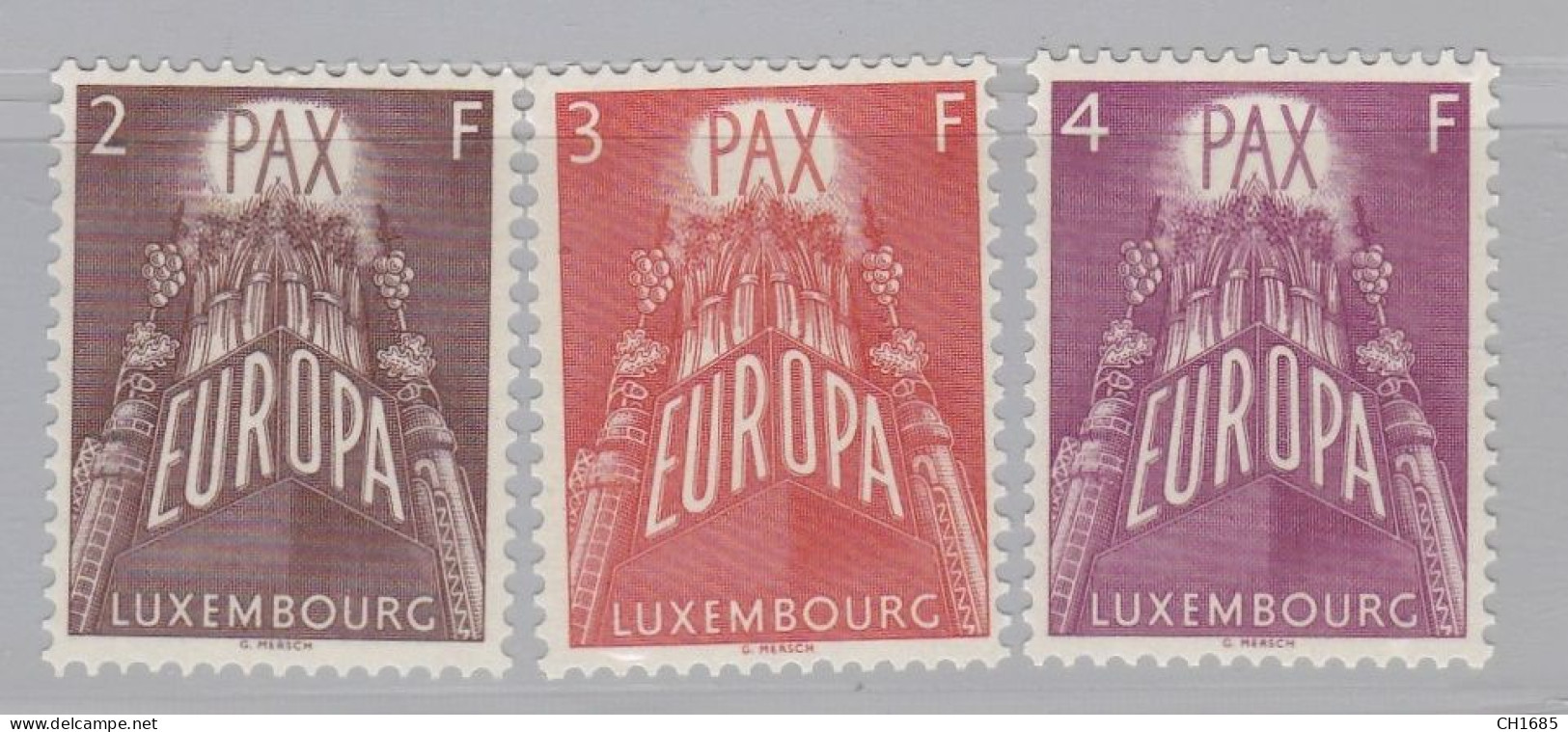 EUROPA : Luxembourg  Yvert 531 à 533  Neuf XX - 1957