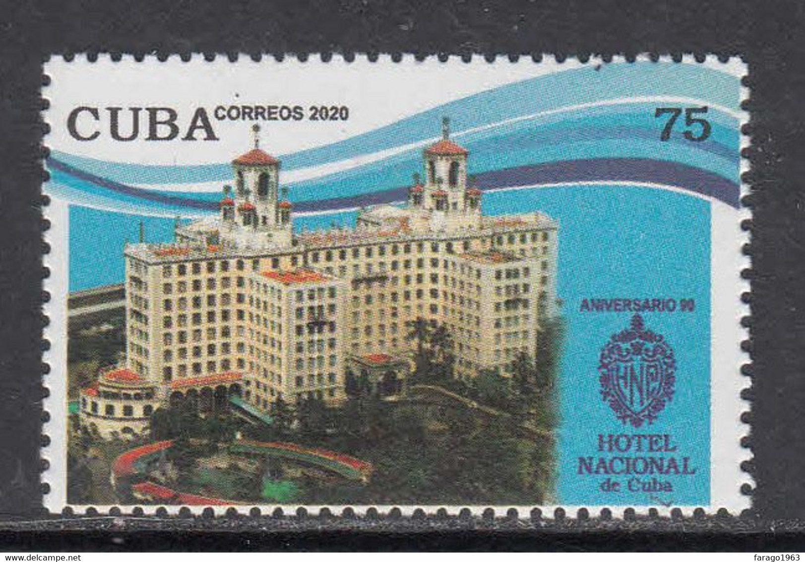 2020 Cuba National Hotel Buildings Tourism Complete Set Of 1 MNH - Unused Stamps
