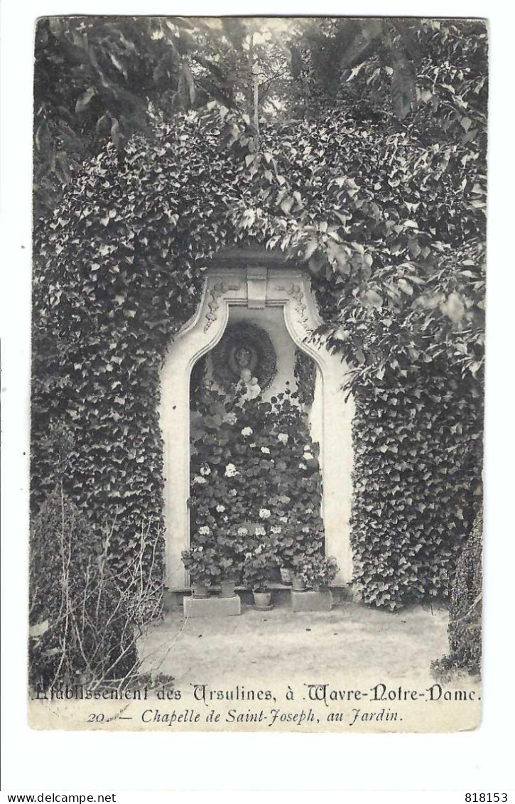 Onze-Lieve-Vrouw-Waver  Etablissement Des Ursulines à Wavre-Notre-Dame  20.Chapelle  1904 - Sint-Katelijne-Waver