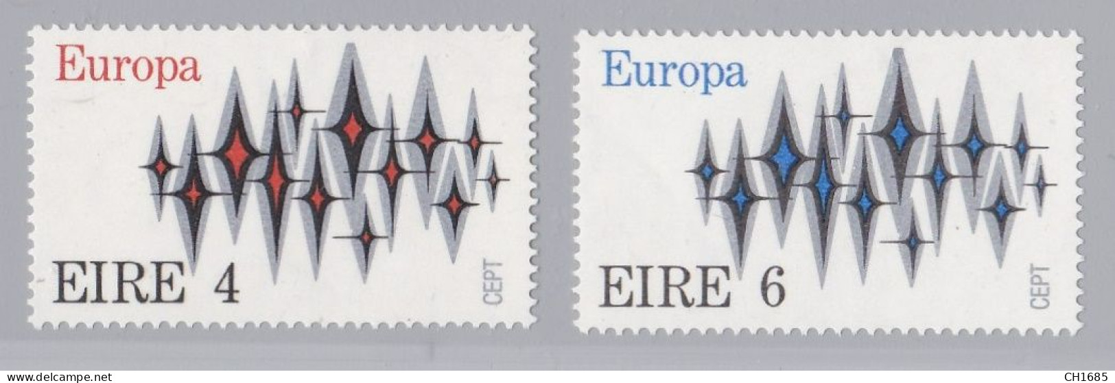 EUROPA :  Irlande Yvert 278 - 279 Neuf XX - 1972