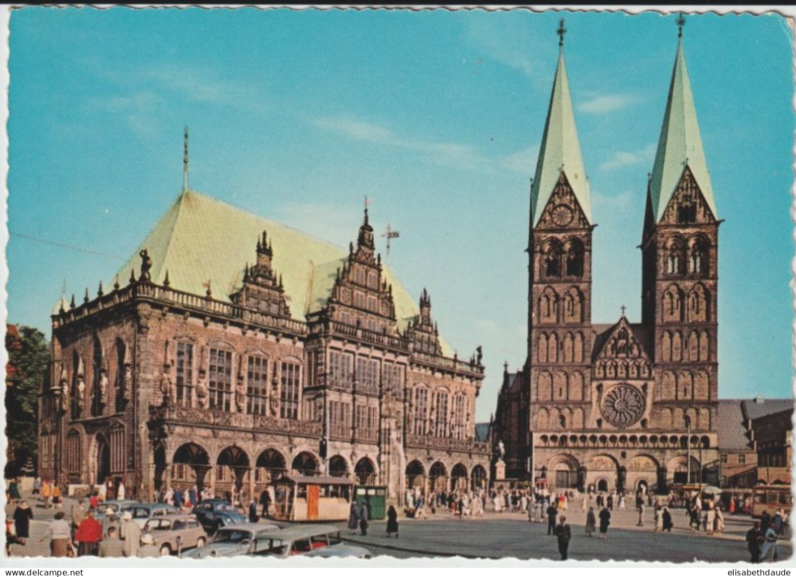 BRD - 1959 - CARTE ENTIER PRIVEE ILLUSTREE AU DOS (BREMEN) NEUVE ! - Postcards - Mint