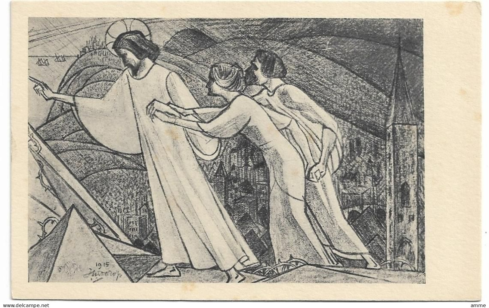 Vintage Postcard  *  Illustrator Jan Toorop  (De Geleider) - Toorop, Jan