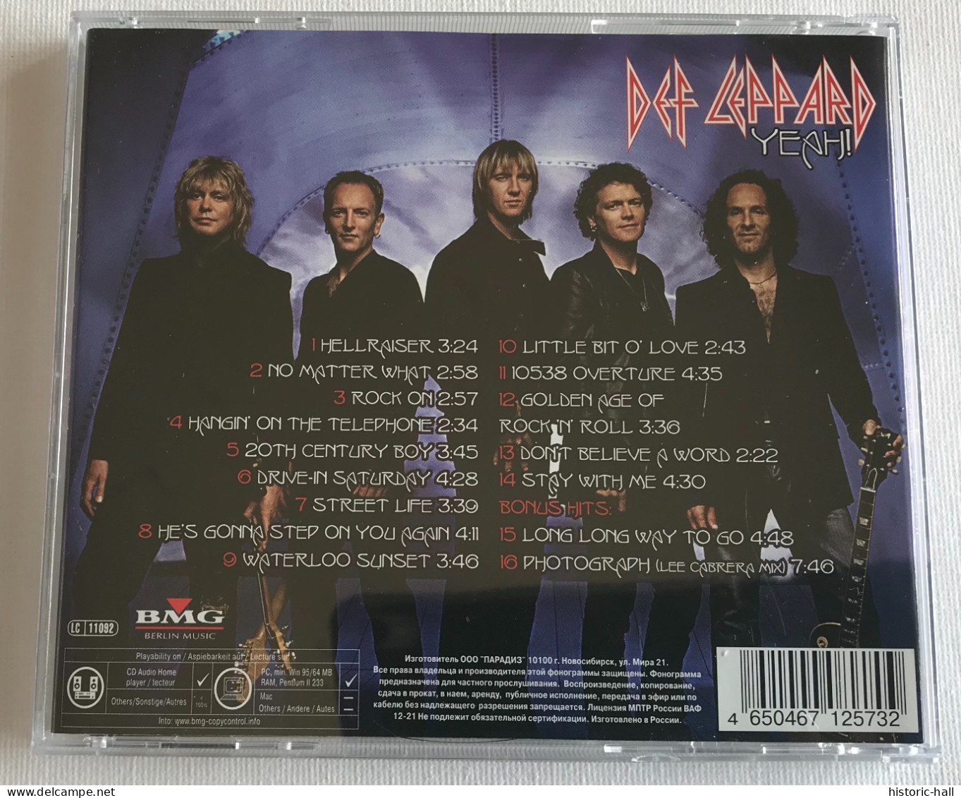 DEF LEPPARD - Yeah! - CD  - 2006 - RUSSIAN Press - Hard Rock En Metal