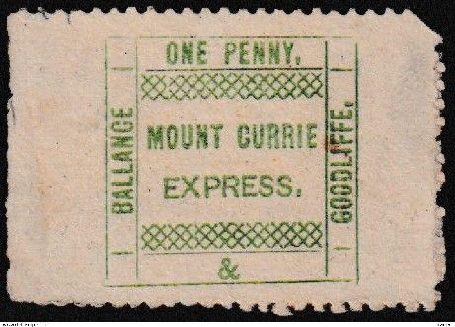 AFRIQUE DU SUD - 1874 - Mount Currie Express - Griqualand Ouest (1874-1879)
