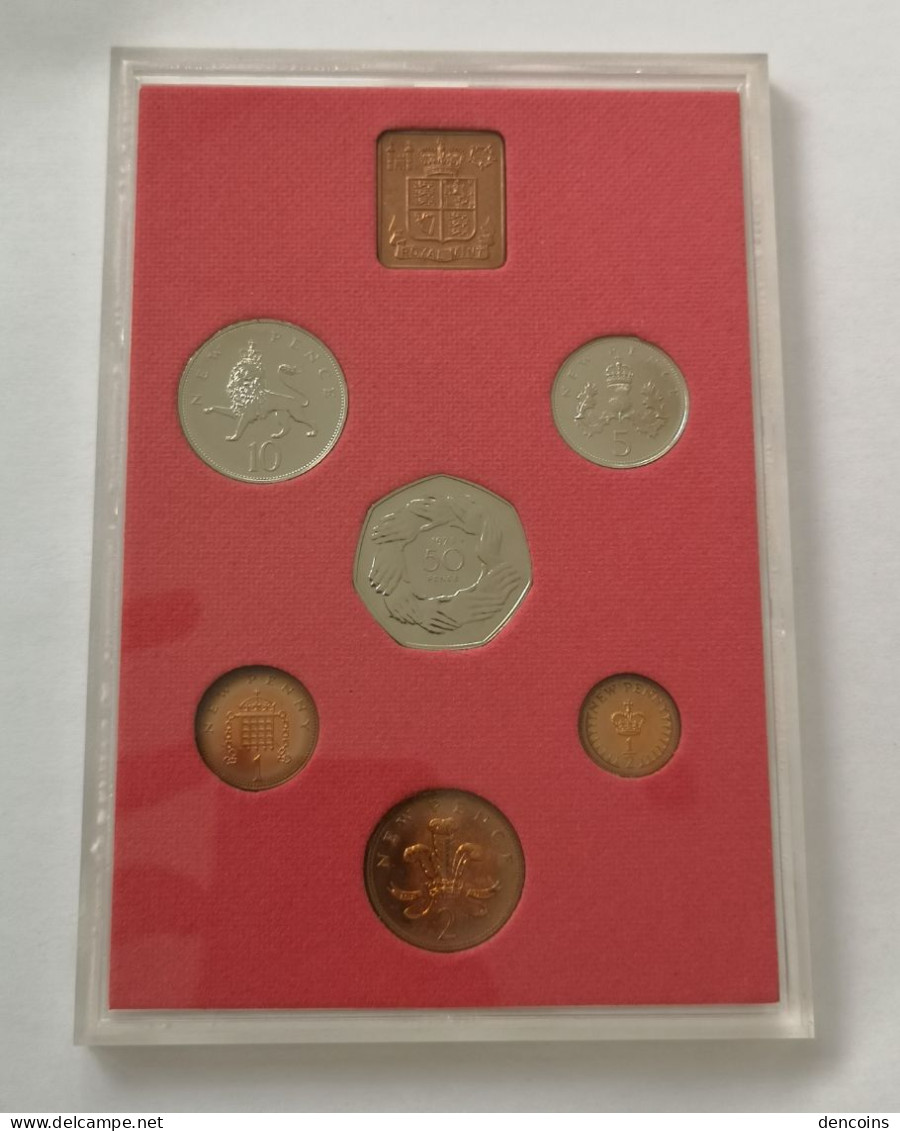 UNITED KINGDOM 1973 GREAT BRITAIN PROOF COIN SET – ORIGINAL - GRAN BRETAÑA GB - Mint Sets & Proof Sets