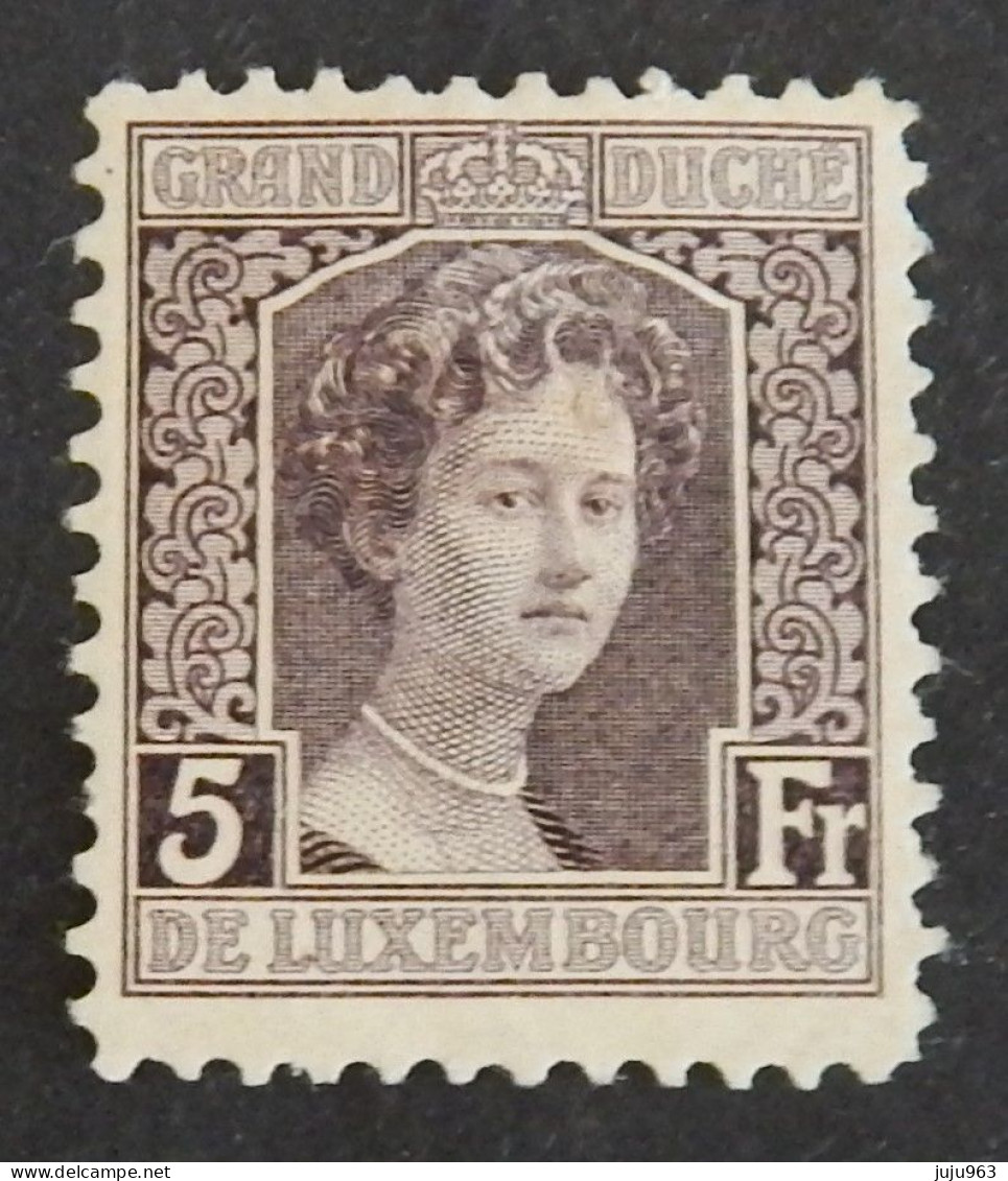 LUXEMBOURG YT 109 NEUF*MH "GRANDE DUCHESSE MARIE ADELAIDE" ANNÉES 1914/1920 - 1914-24 Marie-Adélaida