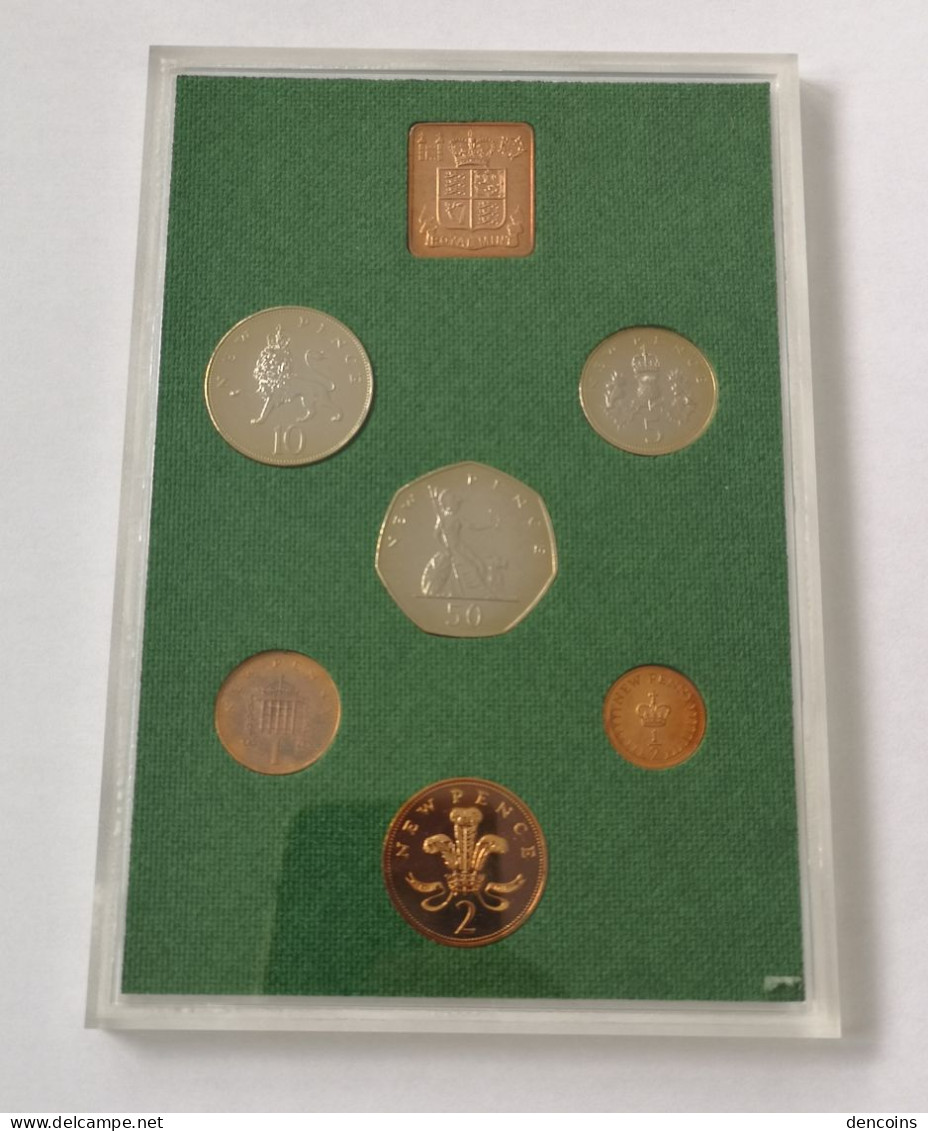 UNITED KINGDOM 1975 GREAT BRITAIN PROOF COIN SET – ORIGINAL - GRAN BRETAÑA GB - Mint Sets & Proof Sets