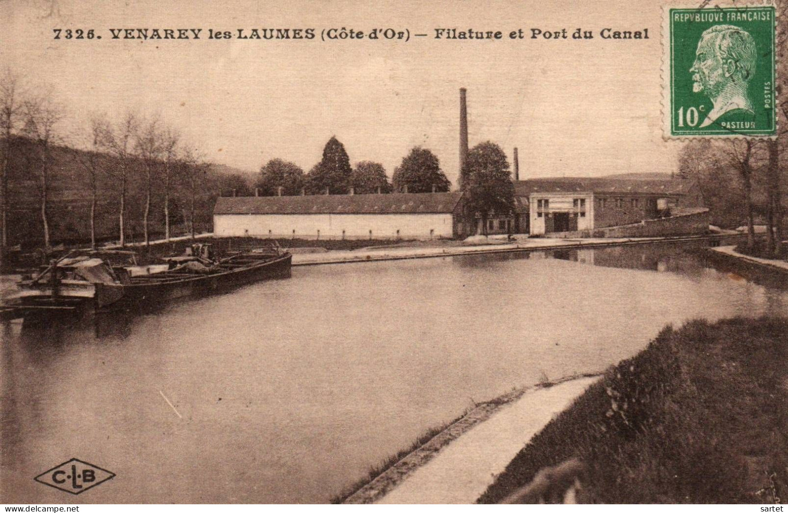 Venarey-les-Laumes - Filature Et Port Du Canal Avec Péniche - Venarey Les Laumes