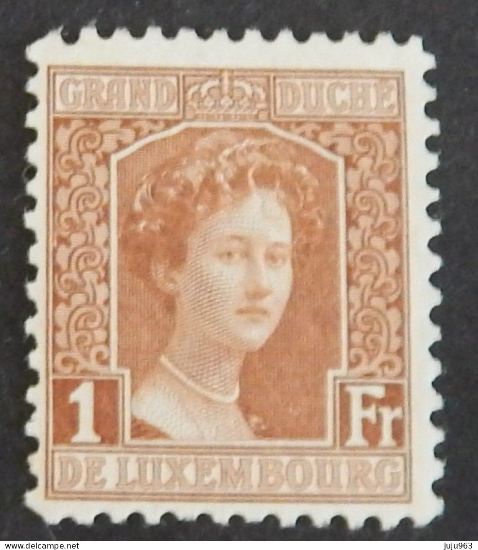 LUXEMBOURG YT 107 NEUF*MH "GRANDE DUCHESSE MARIE ADELAIDE" ANNÉES 1914/1920 - 1914-24 Marie-Adélaïde