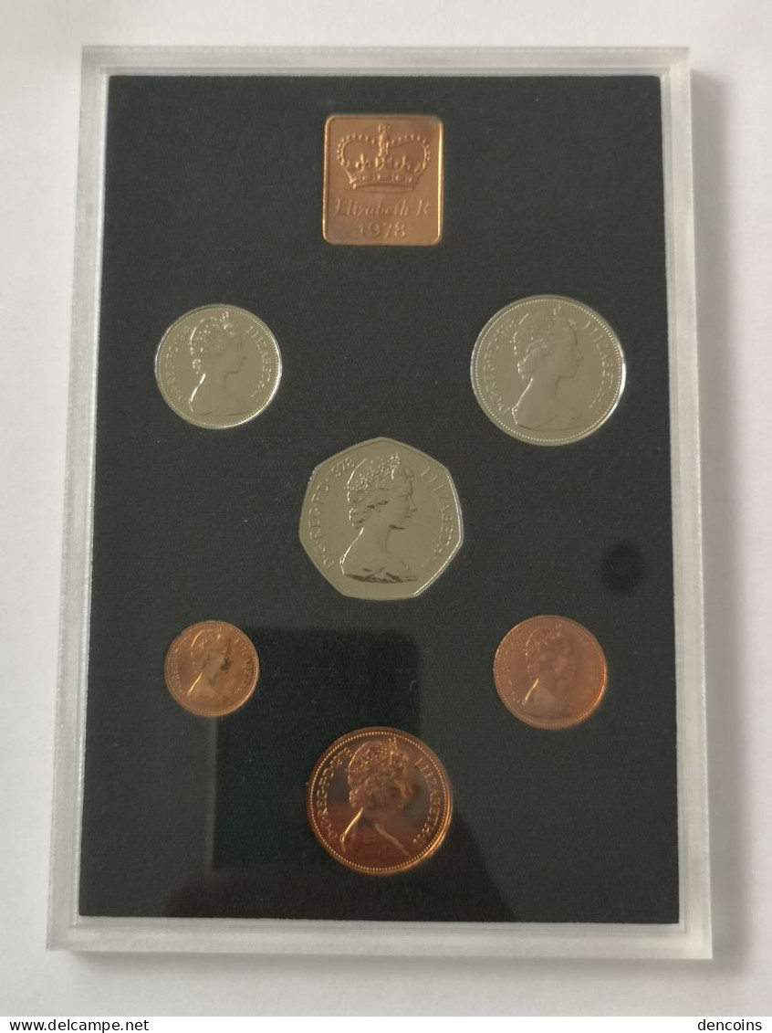 UNITED KINGDOM 1978 GREAT BRITAIN PROOF COIN SET – ORIGINAL - GRAN BRETAÑA GB - Mint Sets & Proof Sets