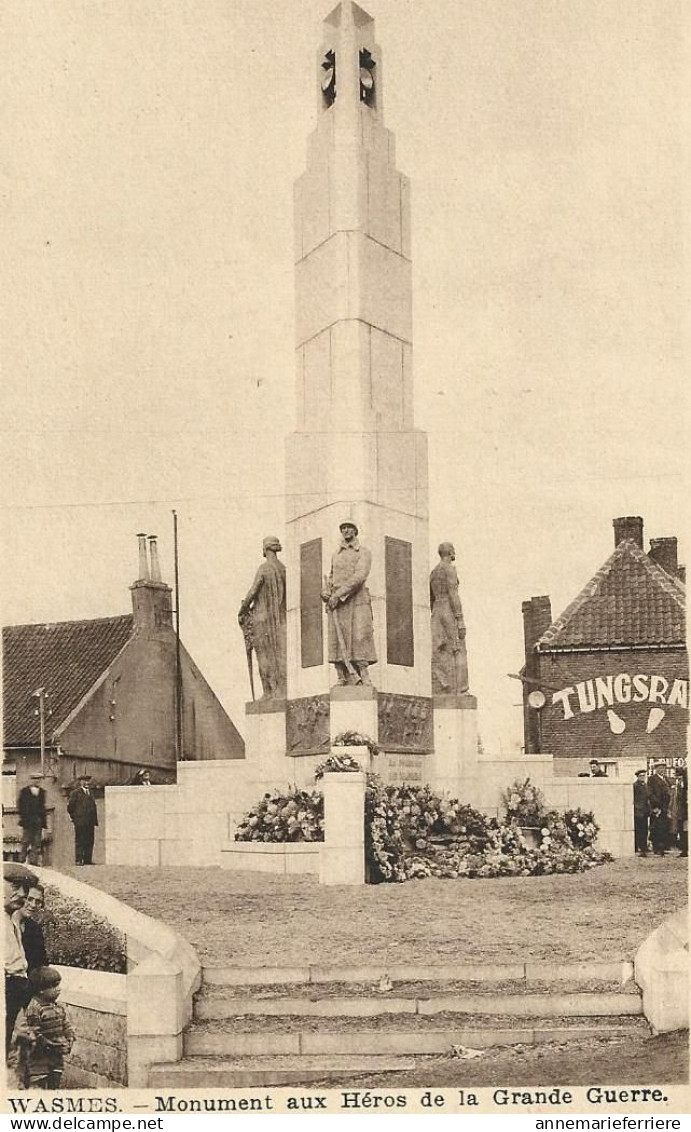 Wasmes Monument Aux Héros De La Grande Guerre - Colfontaine