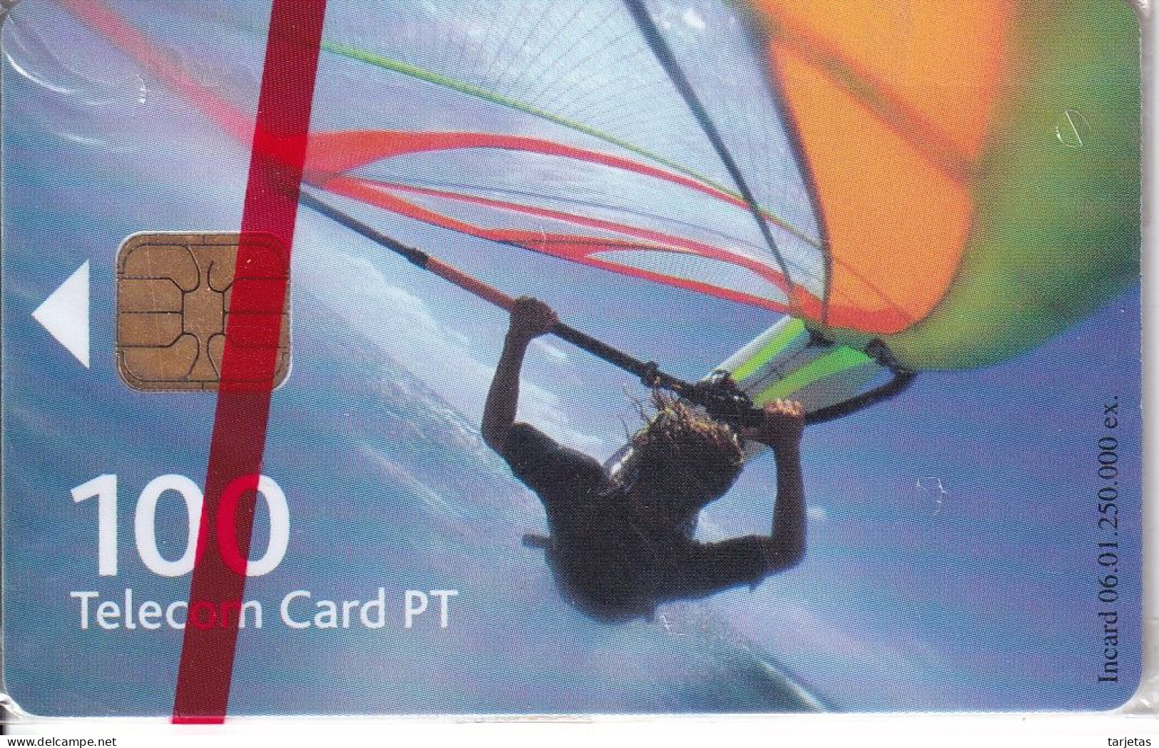 TARJETA DE PORTUGAL DE SURF CHIP THOMSON - NUEVA EN BLISTER TIRADA 250000 - Portugal