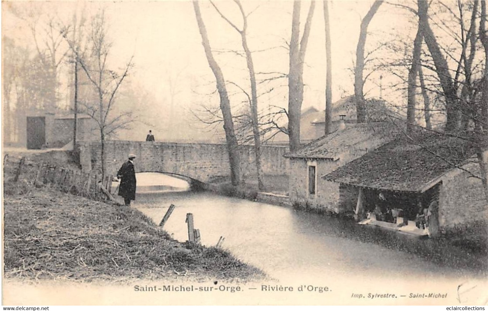 Saint Michel Sur Orge            91       La Rivière D'Orge.   Lavoir              (voir Scan) - Saint Michel Sur Orge