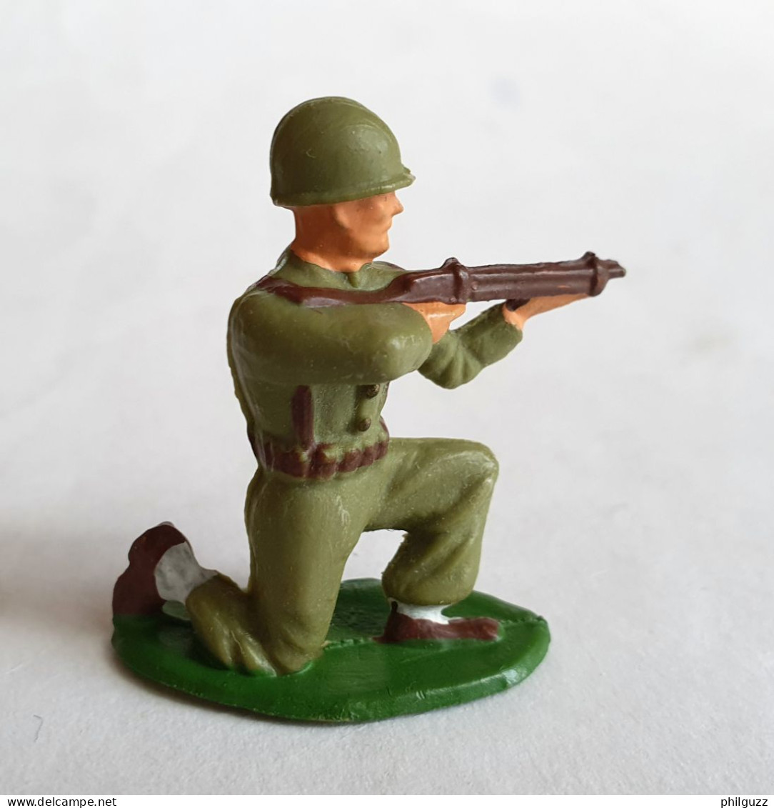 SOLDAT FIGURINE FIG STARLUX FANTASSIN TIREUR FUSIL A GENOUX 1954 SR MC (4) - Starlux