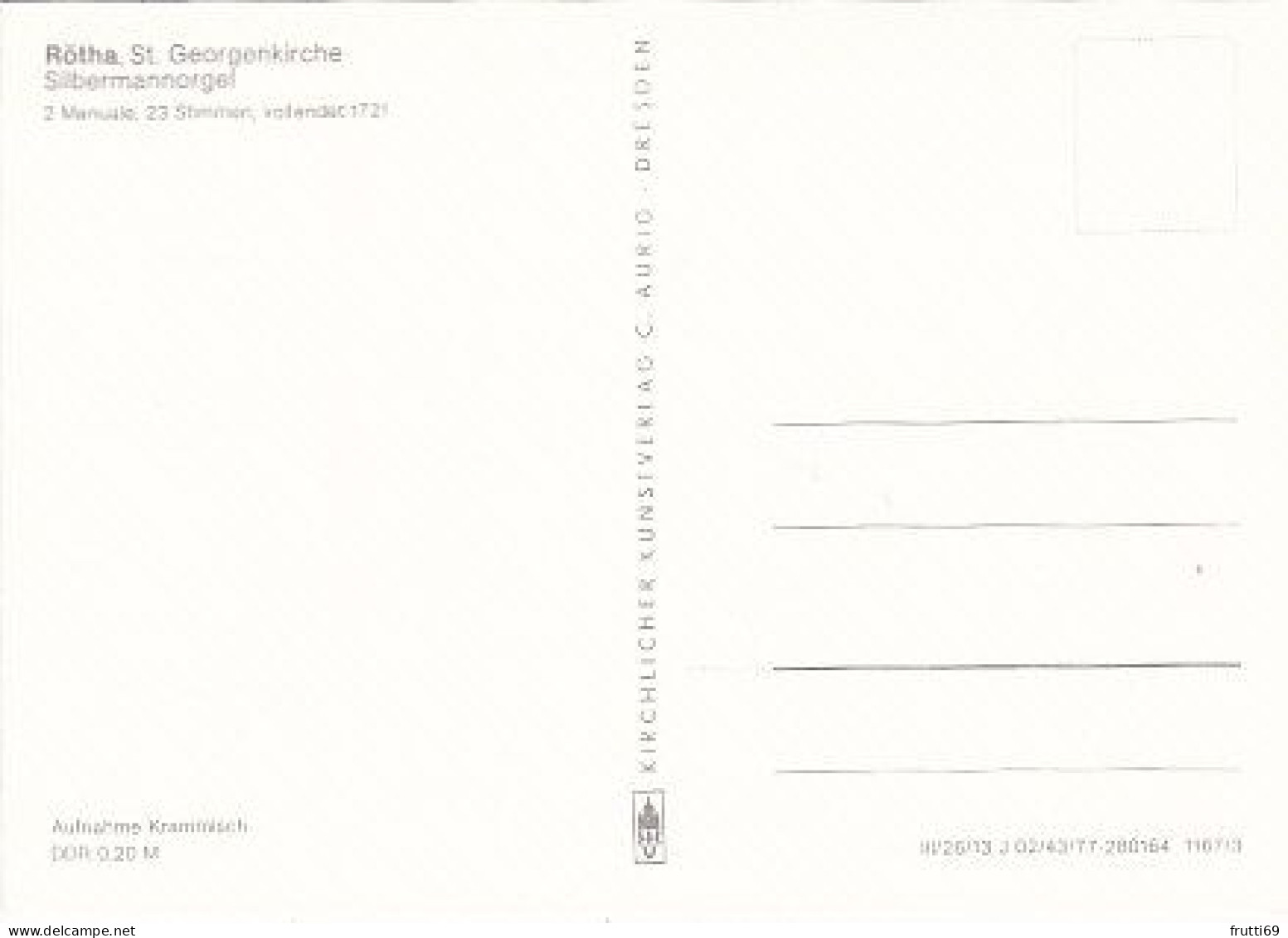 AK149212 GERMANY - Rötha - St. Georgenkirche - Silbermannorgel - Rötha