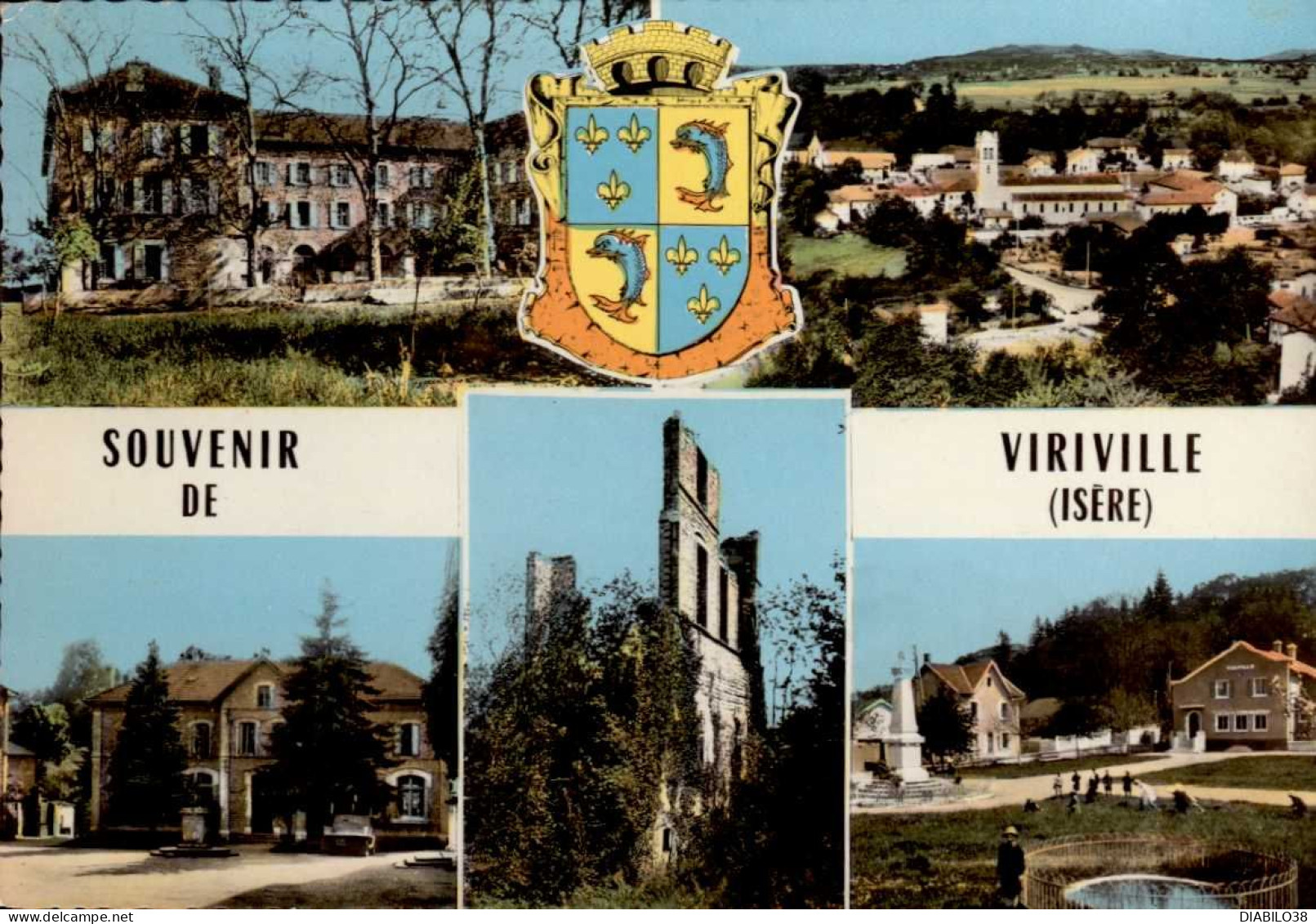 SOUVENIR DE VIRIVILLE       ( ISERE )   MULTI-VUES - Viriville