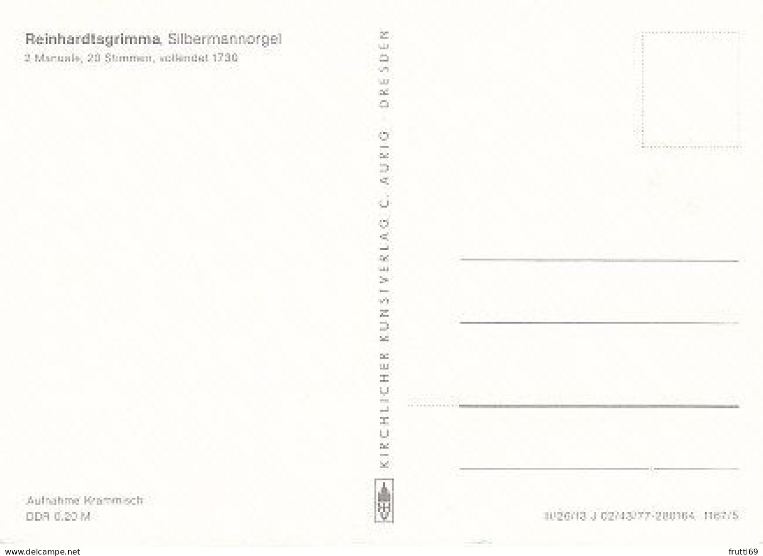 AK149213 GERMANY - Reinhardtsgrimma - Silbermannorgel - Glashütte