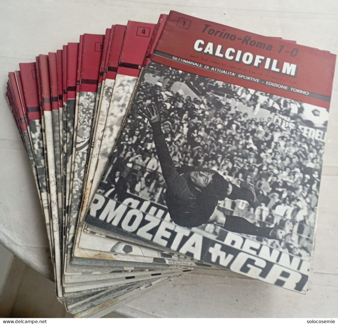 30 Riviste CALCIOFILM TORINO - Campionato 1974/75  # In Perfette Condizioni - Sports