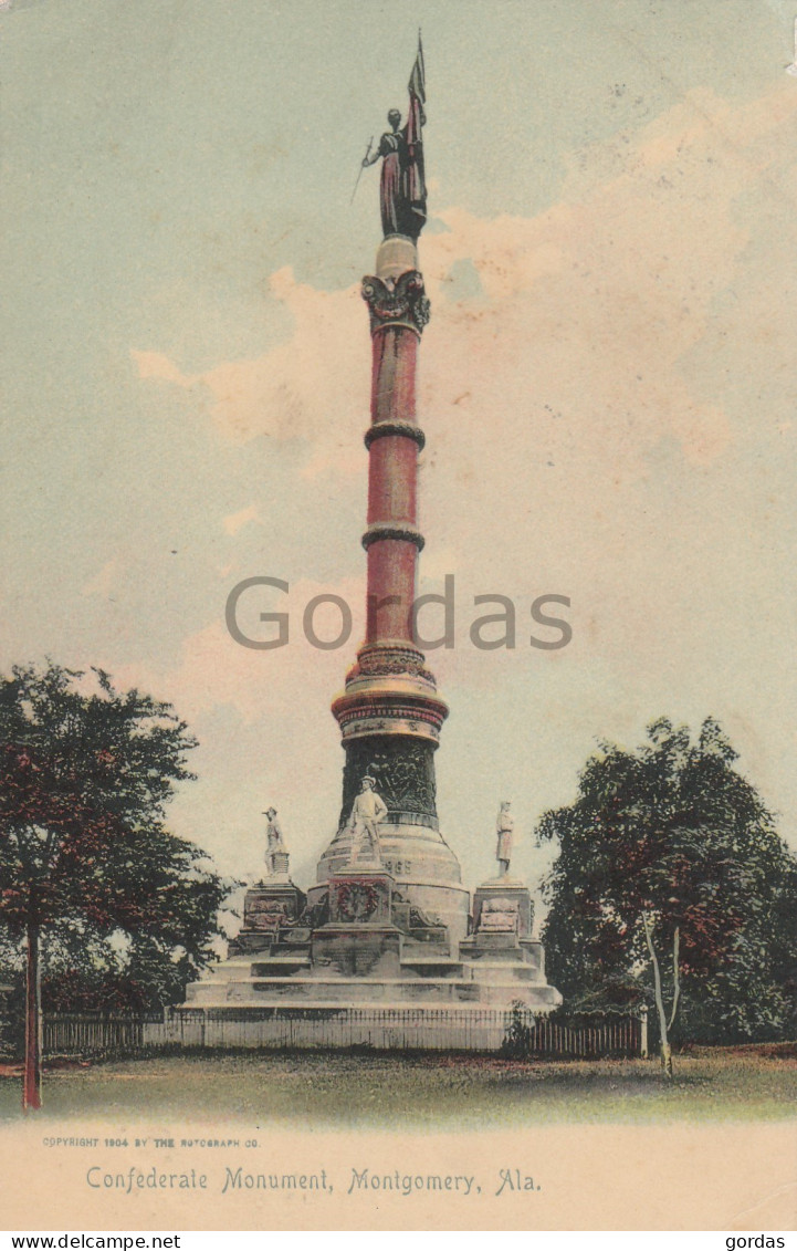 US - Alabama - Montgomery - Confederate Monument - Montgomery