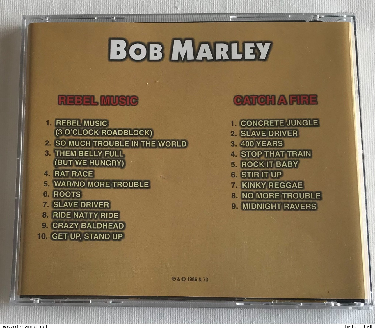 BOB MARLEY - Rebel Music / Catch A Fire - CD  - 1973/86 - RUSSIAN Press - Reggae