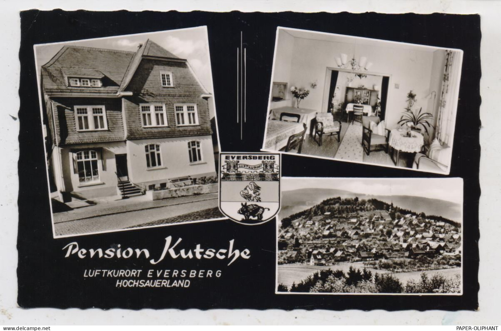 5778 MESCHEDE - EVERSBERG, Pension Und Metzgerei Kutsche, 1967 - Meschede