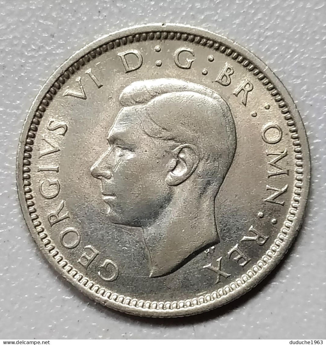 Grande Bretagne - 6 Pence Argent 1942 - H. 6 Pence