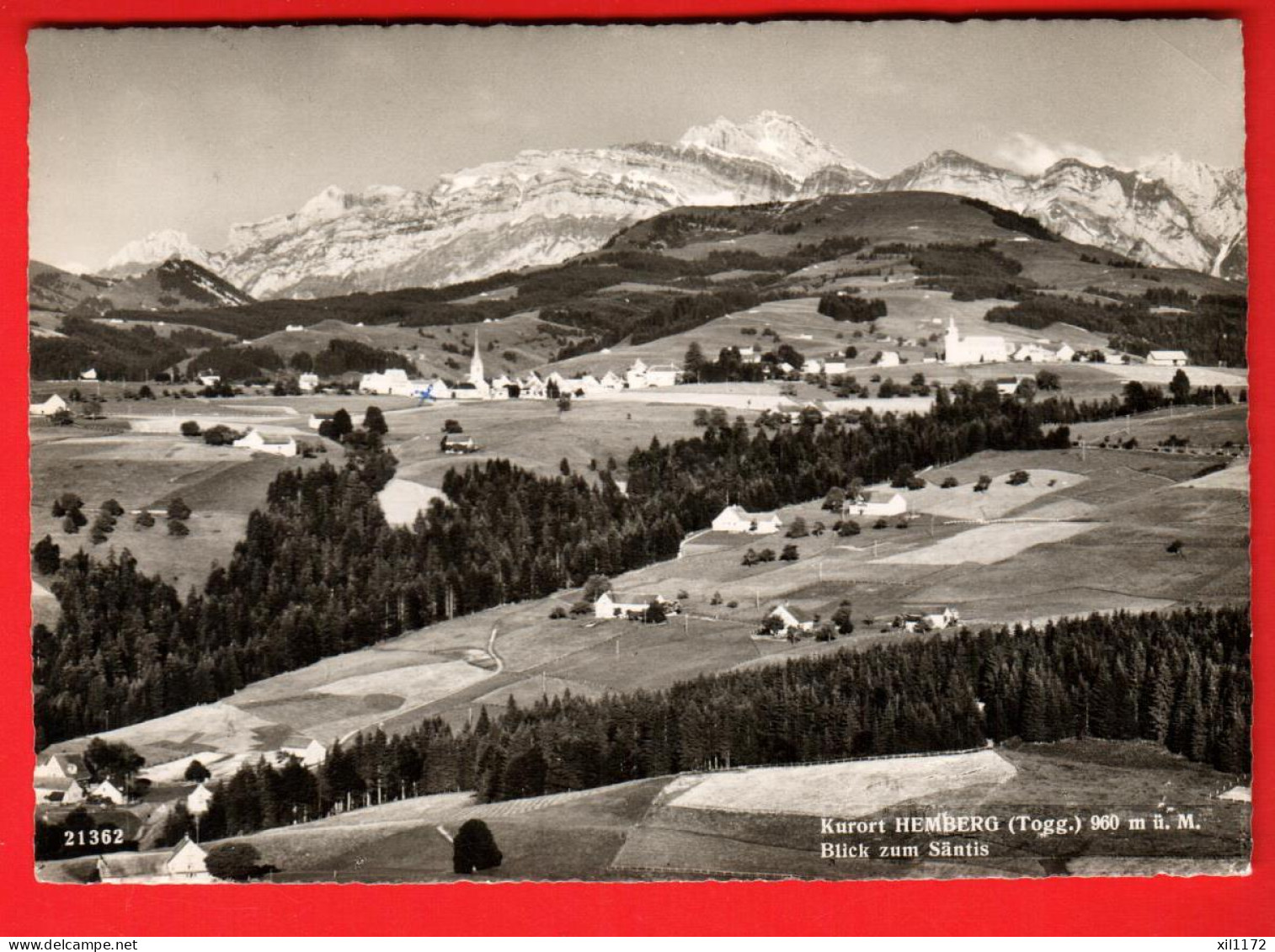 ZWB-12  Kurort Hemberg Neckertal  Toggenburg. Blick Vom Säntis.   Gross 21362  GF  - Hemberg