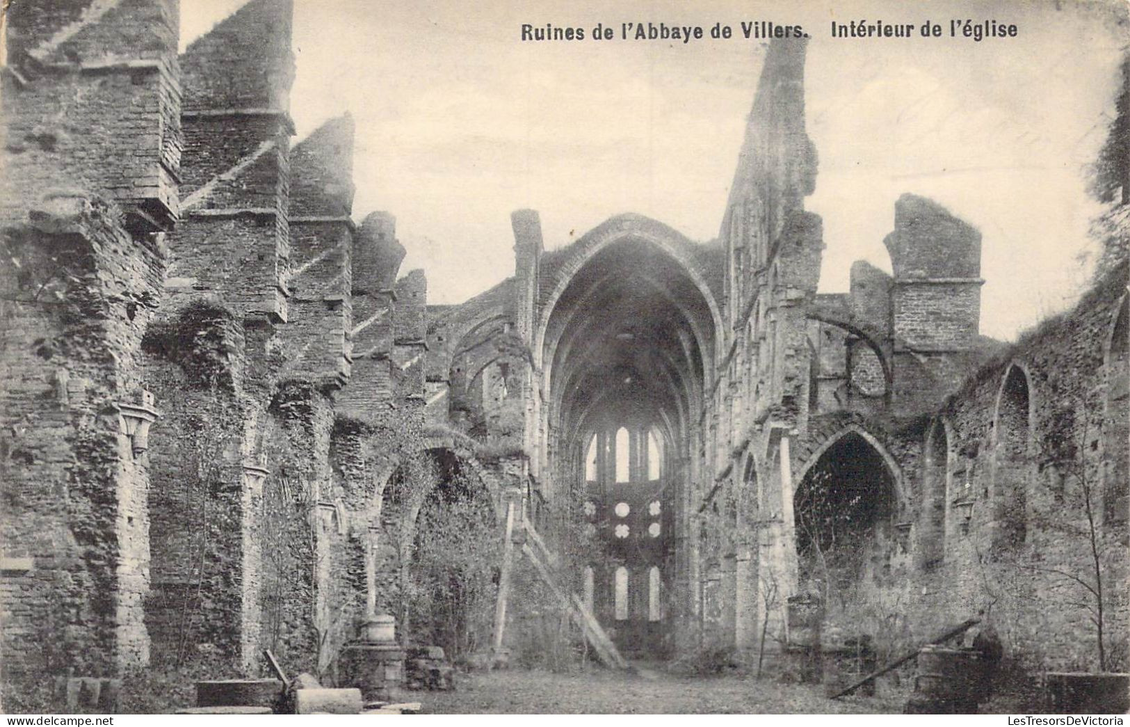 BELGIQUE - Ruines De L'Abbaye De Villers - Intérieur De L'église - Carte Postale Ancienne - Villers-la-Ville