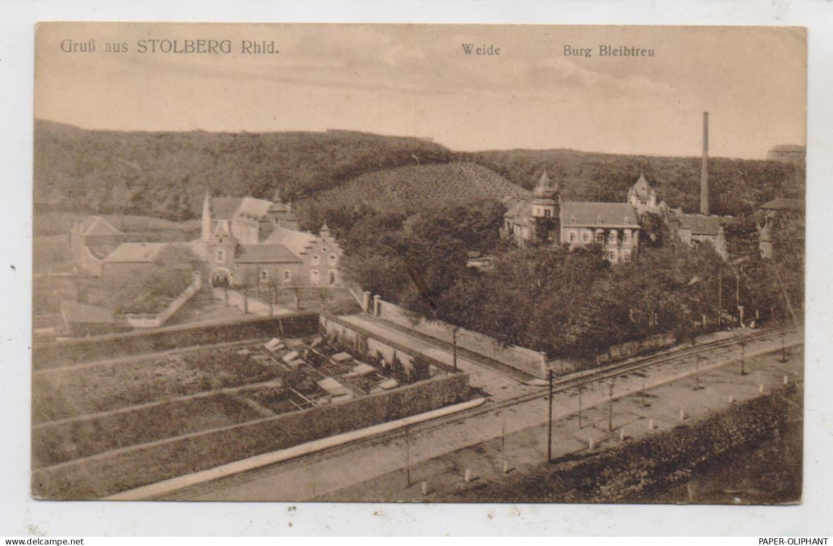 5190 STOLBERG, Burg Bleibtreu Und Umgebung, 1907, Verlag Lütters - Stolberg
