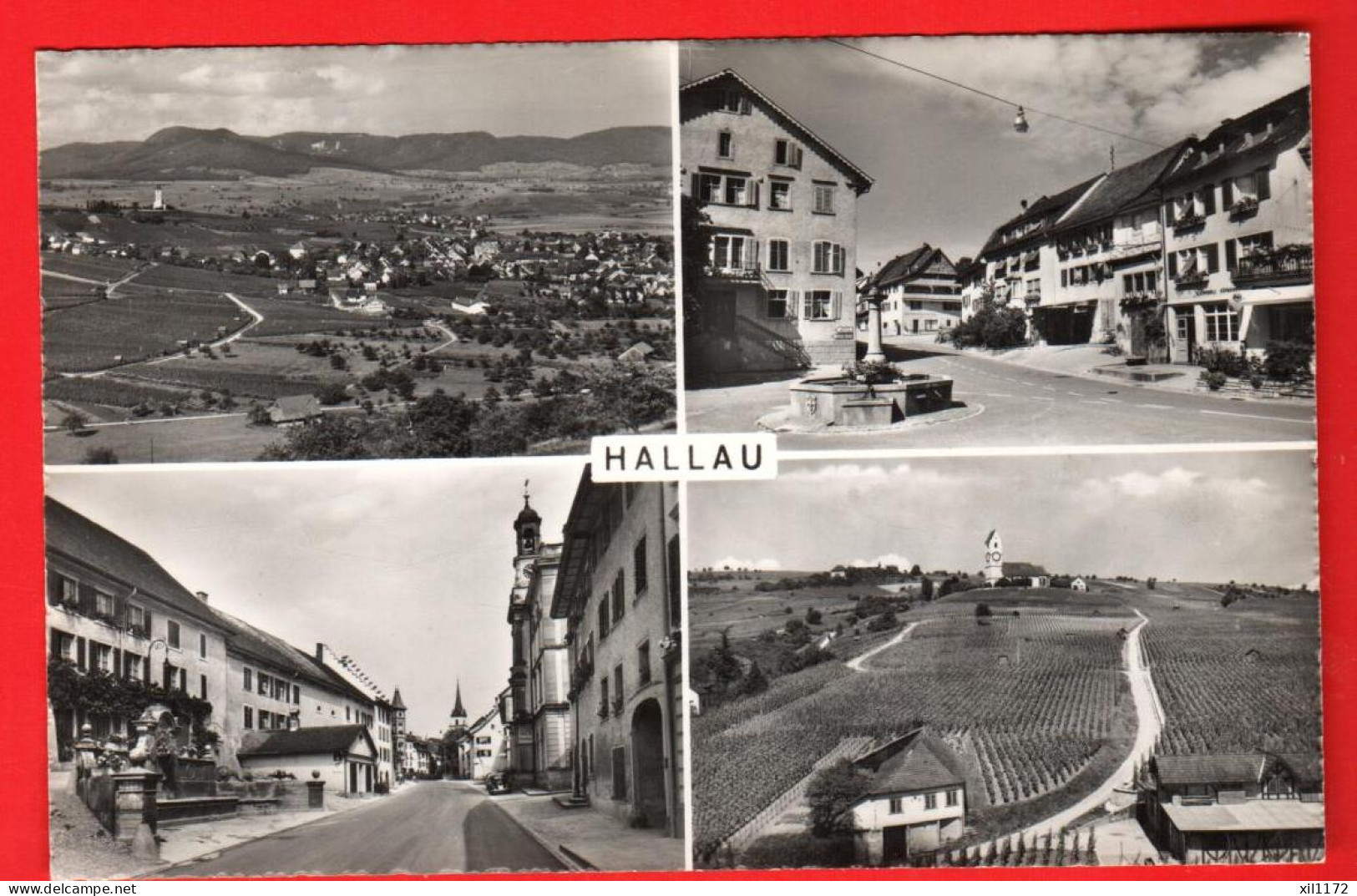 ZWB-25  Multiviews Hallau Bezirk Unterklettgau  Gelaufen 196?  Kopp 5270 - Hallau