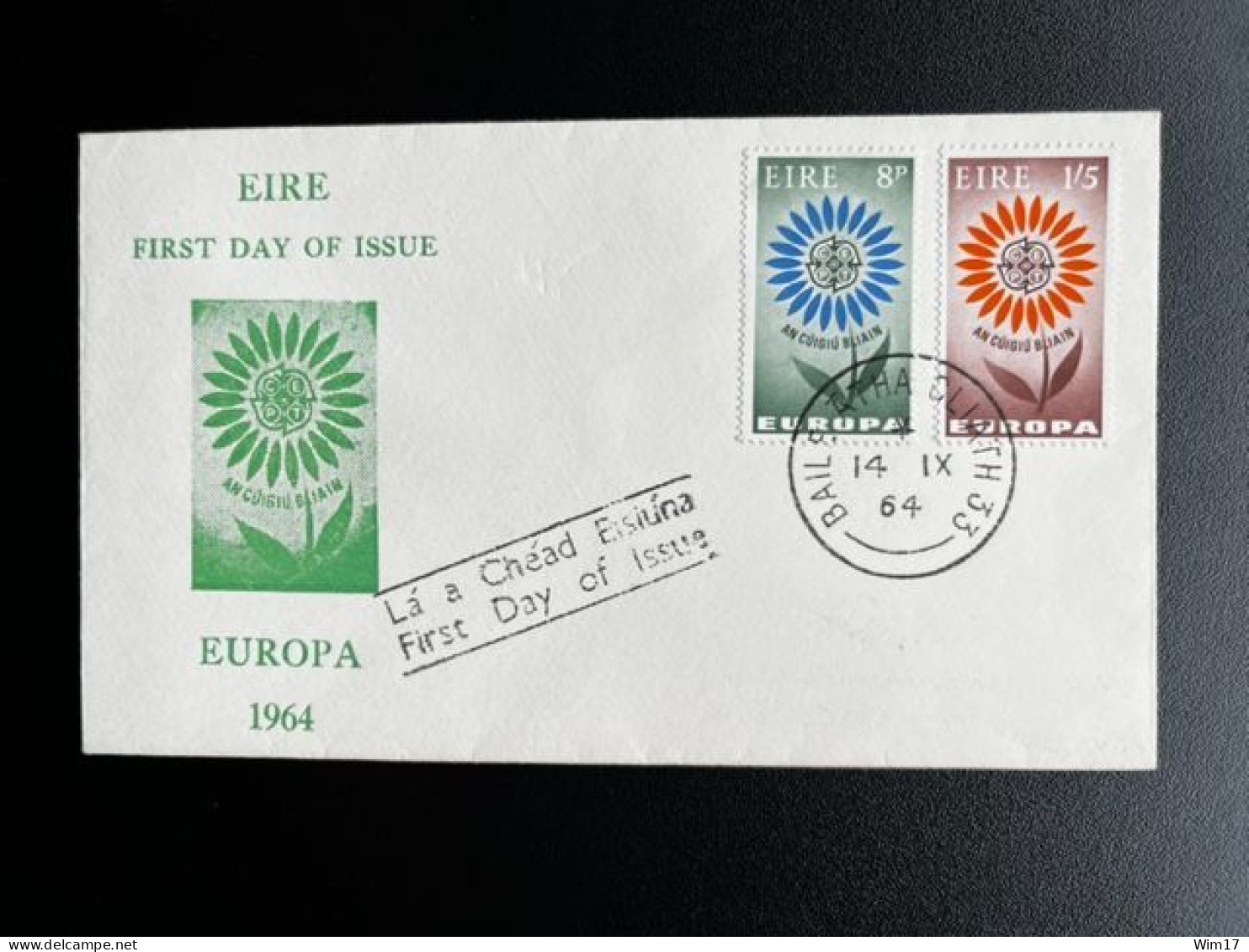 IRELAND EIRE 1964 FDC EUROPA CEPT 14-09-1964 IERLAND - FDC