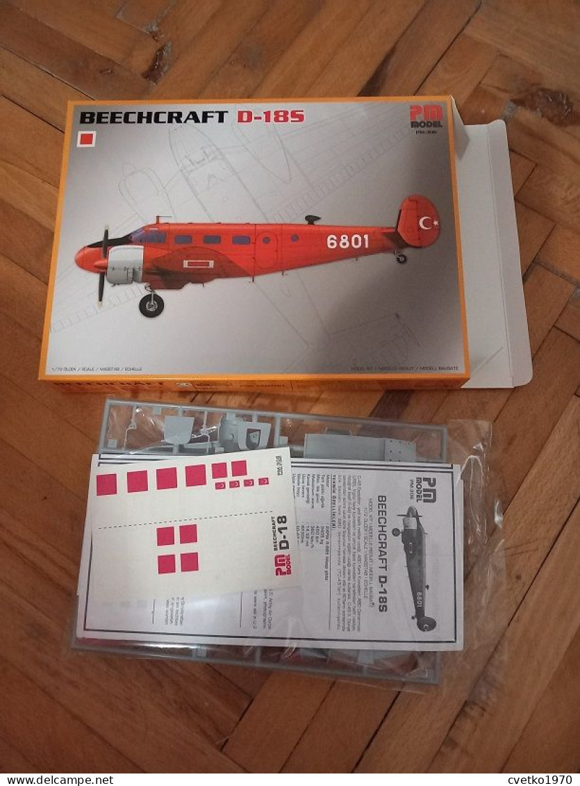 Beechcraft D-18S, 1/72, PM Model Turkey (free International Shipping) - Luchtvaart