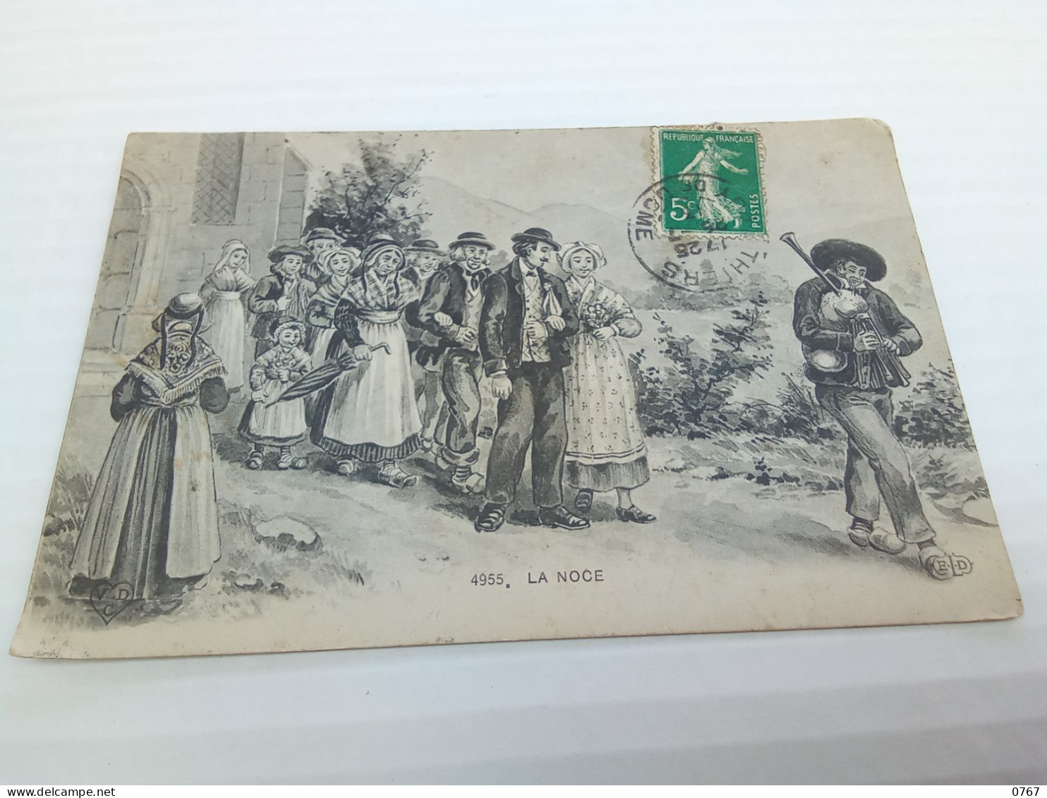 CPA CARTE POSTALE LA NOCES Dessin  VDC  Oblitérée  (bazarcollect28) - Noces