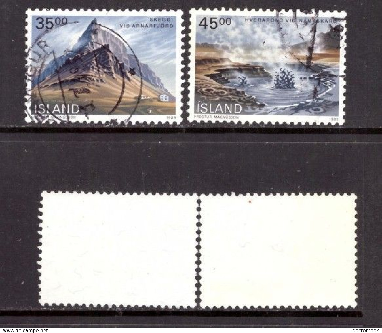 ICELAND   Scott # 678-9 USED (CONDITION AS PER SCAN) (Stamp Scan # 966-5) - Oblitérés