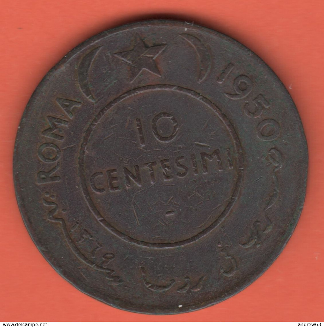 SOMALIA - AFIS Amministrazione Fiduciaria Italiana - 1950 - 10 Centesimi - BB - Come Da Foto - Somalia