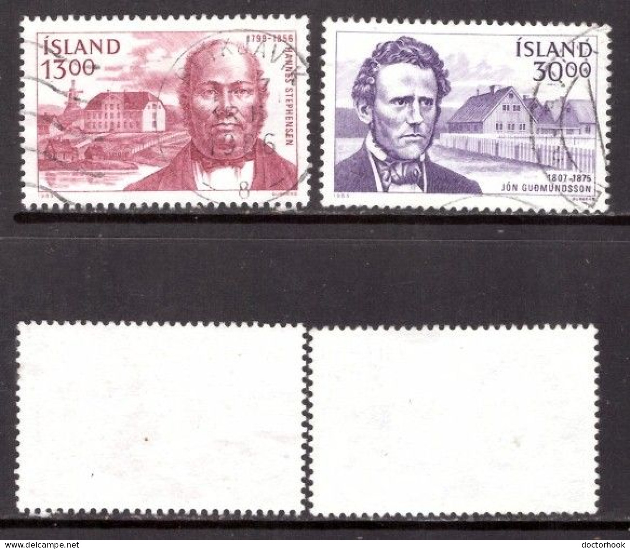 ICELAND   Scott # 613-4 USED (CONDITION AS PER SCAN) (Stamp Scan # 966-6) - Oblitérés