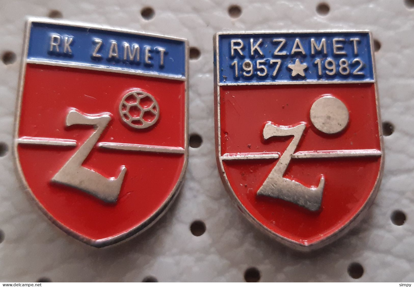 Handball Club RK ZAMET RIJEKA  Croatia Ex Yugoslavia Pins - Balonmano