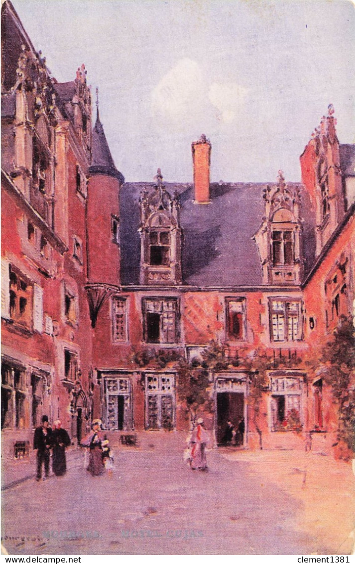 Illustrateur Illustration Eugene BOURGEOIS Les Sites De France Le Berry S XVI N°2 Bourges Hotel Cujas - Bourgeois