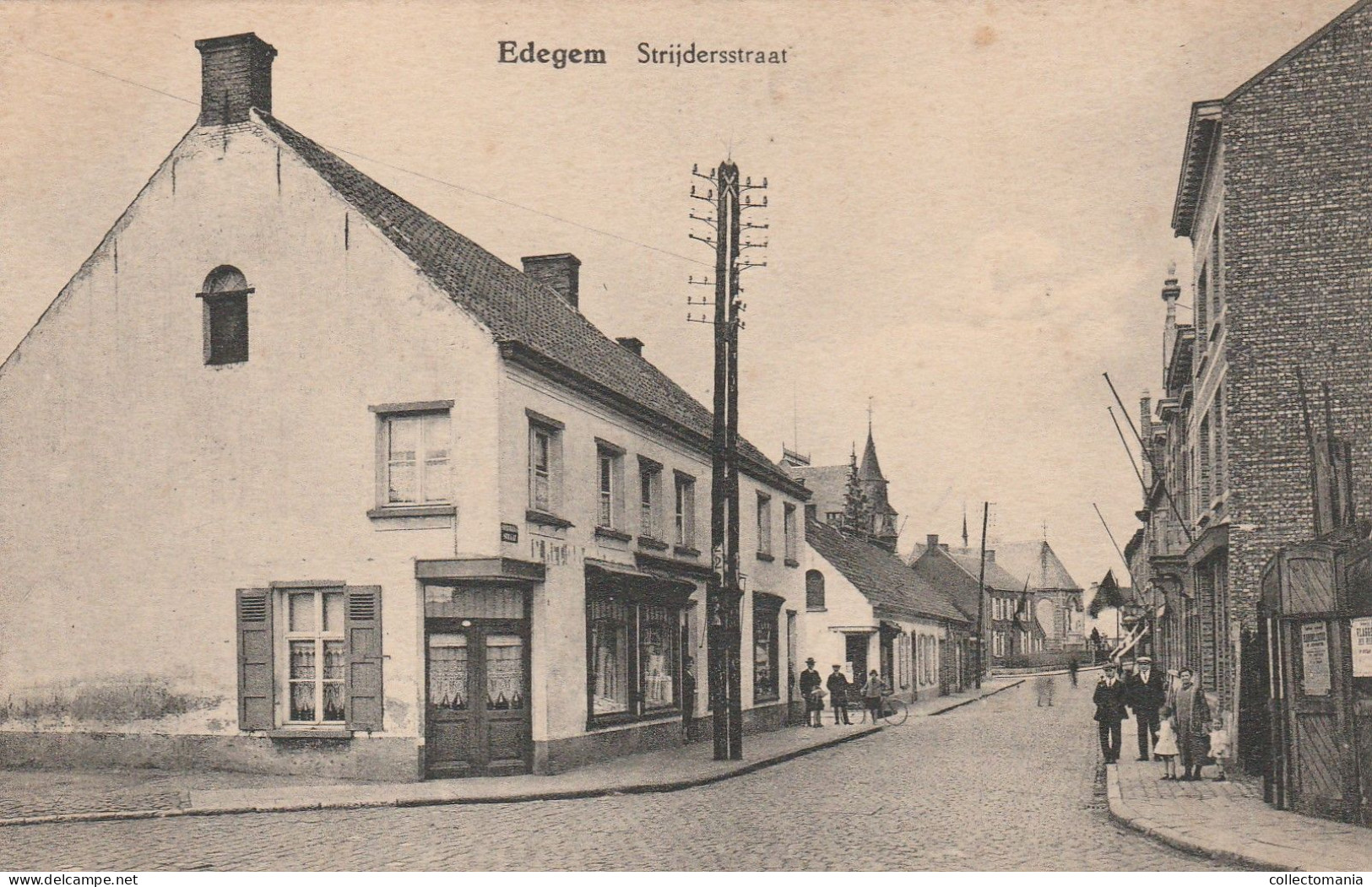 3 Oude Postkaarten Edegem Strijderstraat Hoveschestraat Zonstraat - Edegem