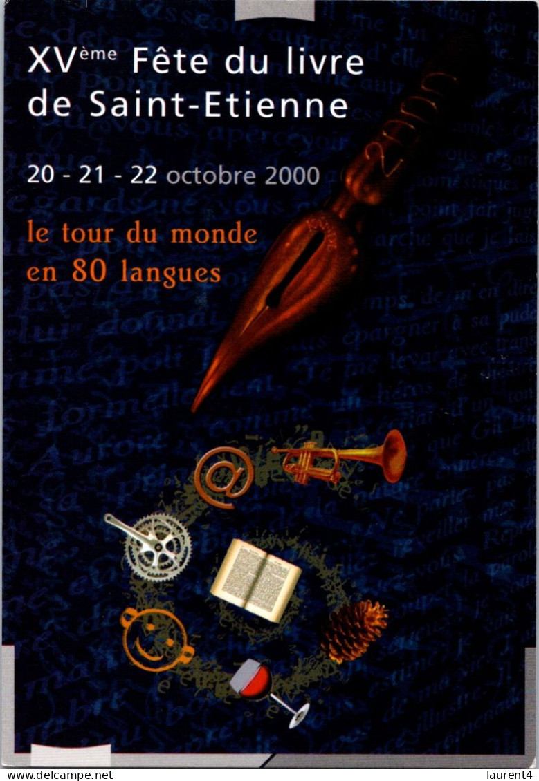25-7-2023 (3 S 43) Advertising Postcard - France - Fêtes Du Livre De St Etienne - Libraries
