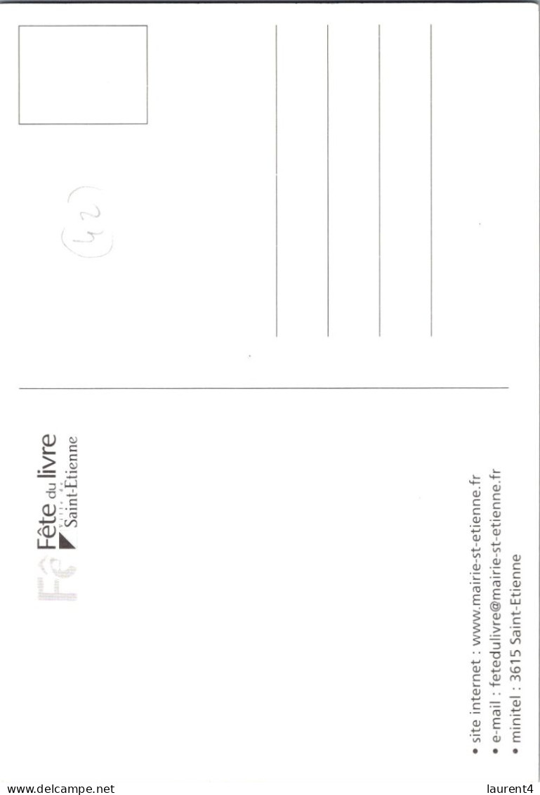 25-7-2023 (3 S 43) Advertising Postcard - France - Fêtes Du Livre De St Etienne - Bibliotheken