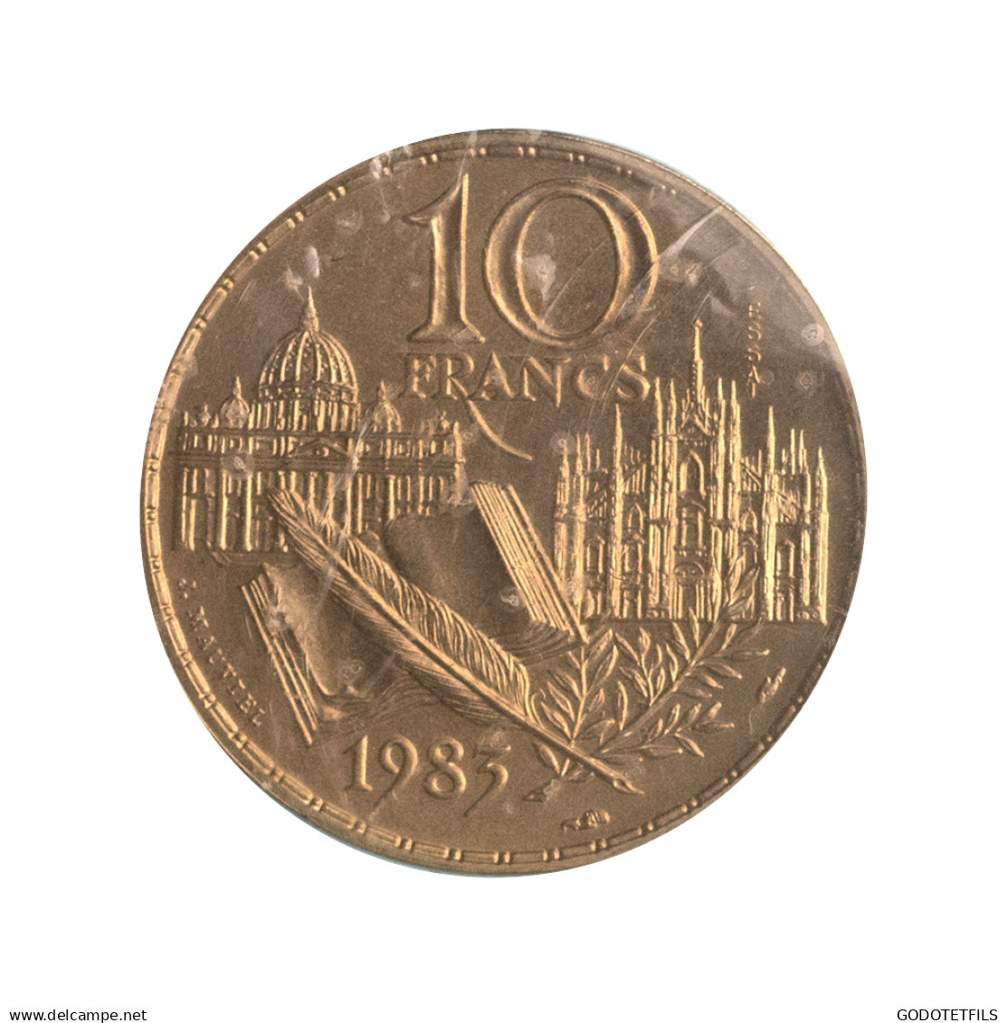 Monnaie De Paris-10 Francs Stendhal-Essai-1983 - Essais, Piéforts, épreuves & Flans Brunis