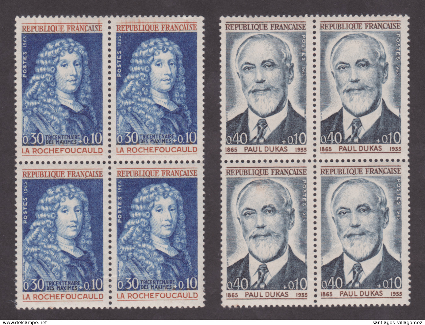 France 1965-1974: Marcillac, De La Rochefoucauld, Poussin, Dukas, D'Orleans; Schweitzer, Michelet, Schuman, Thomas - Other & Unclassified