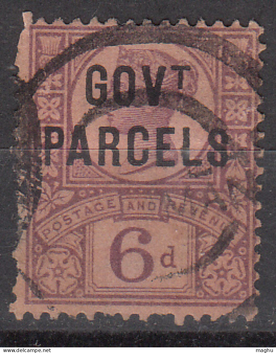 6d Used Govt., Parcels, QV Jubile, Great Britain, Cond., Trimmed Perf., - Neufs