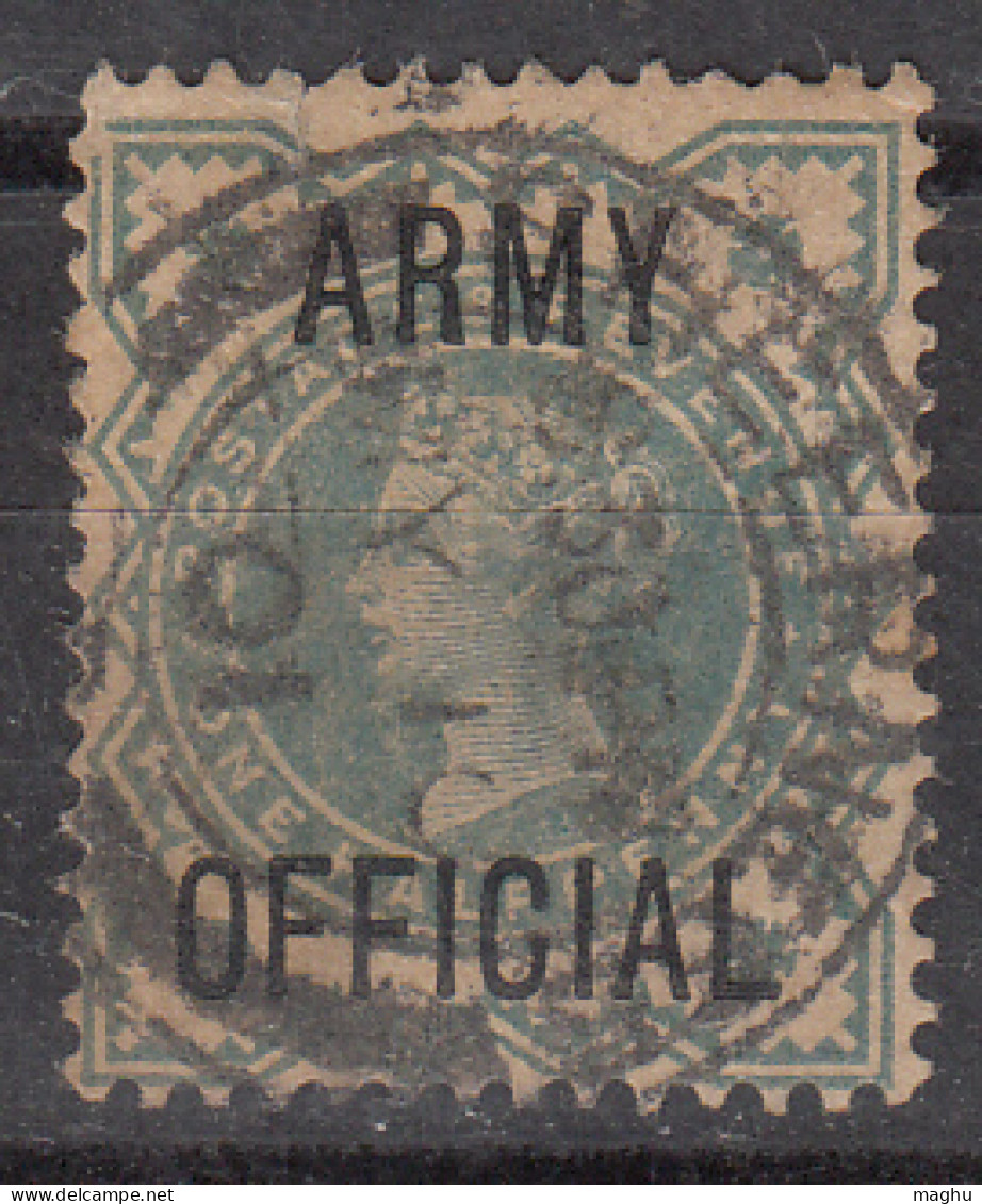 1½d Used ARMY OFFICIAL, Jubilee Series QV, Great Britain, - Oficiales