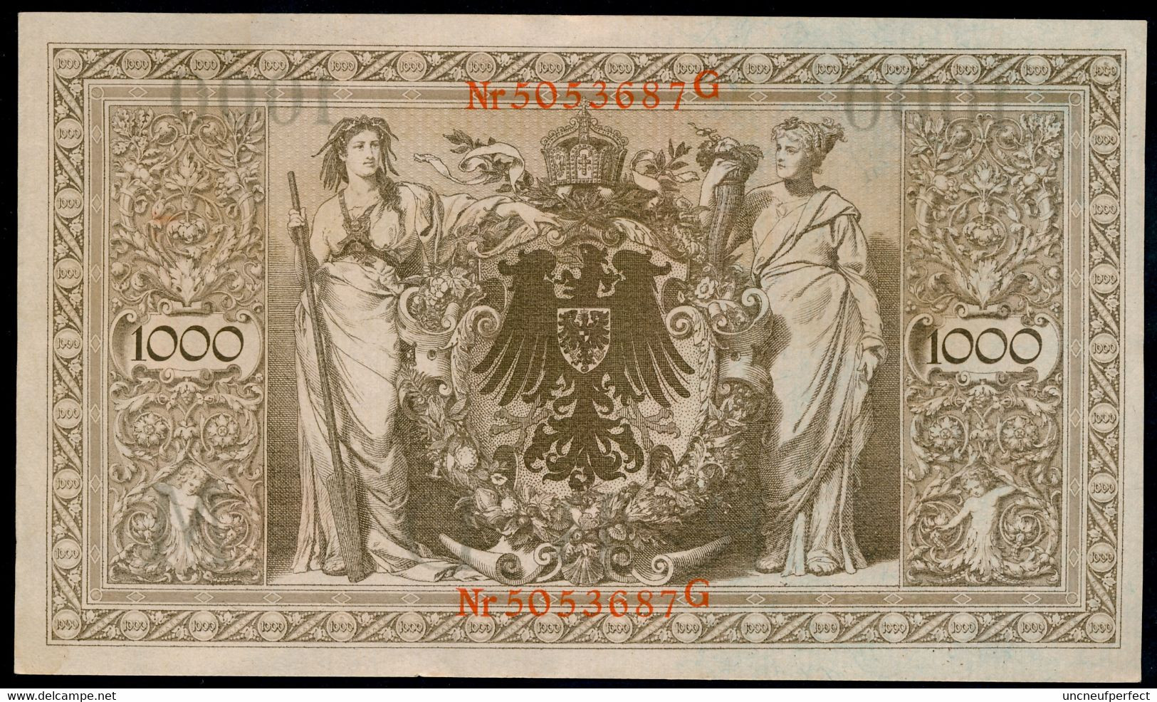 P44b Ro 45c DEU-40c  7 Chifres N°5053687G *** UNC NEUF *** Lettre  M  1000 Mark 1910 - 1.000 Mark