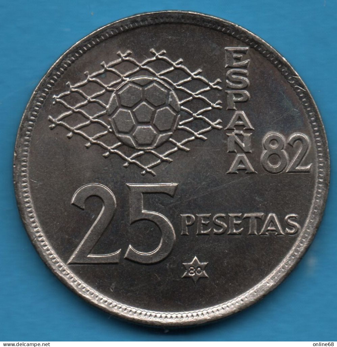 ESPANA 25 PESETAS 1980 (80) KM# 818 FOOTBALL España 82 - 25 Pesetas