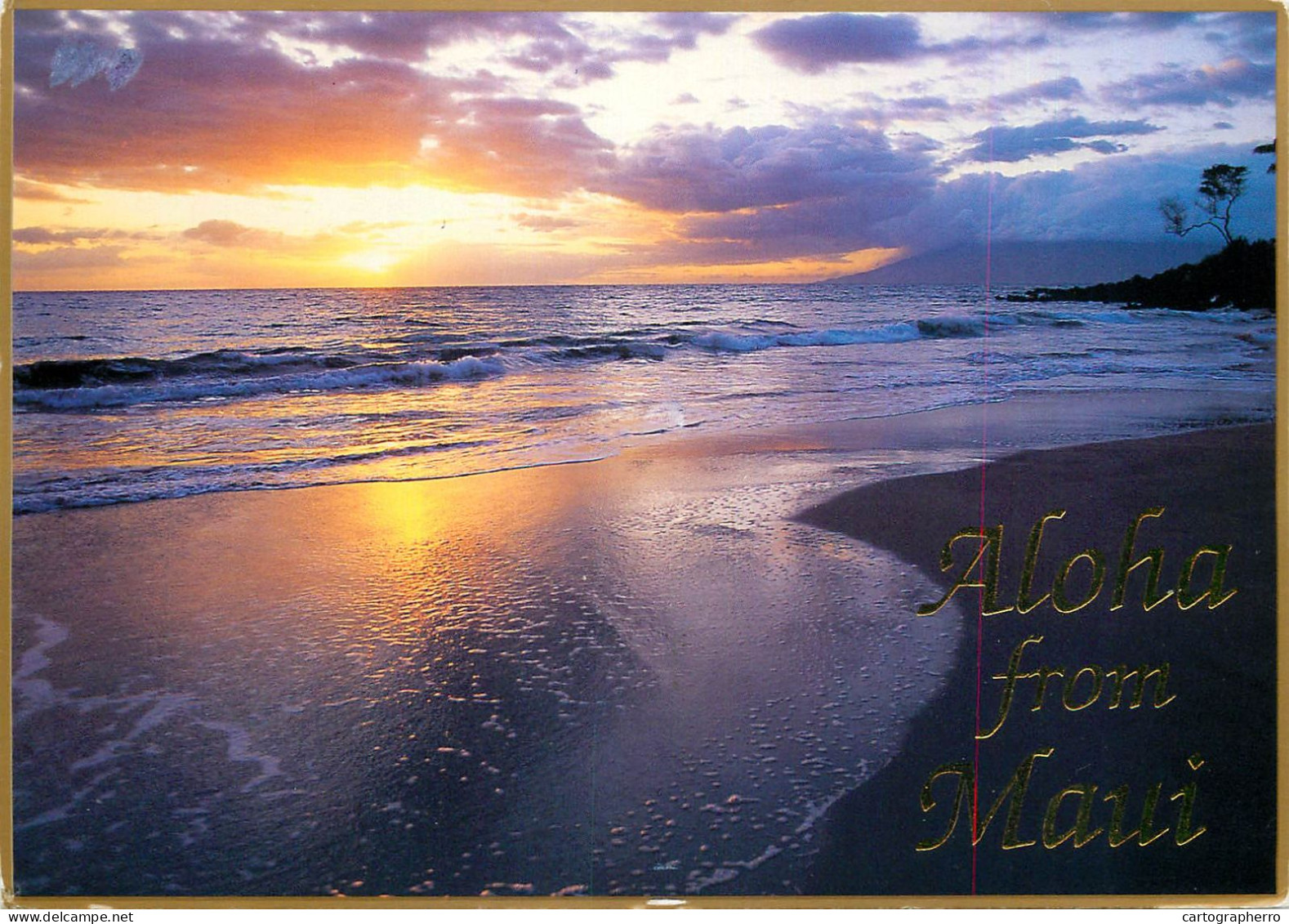 USA Hawaii Aloha From Maui Wailea Beach Sunset View - Maui