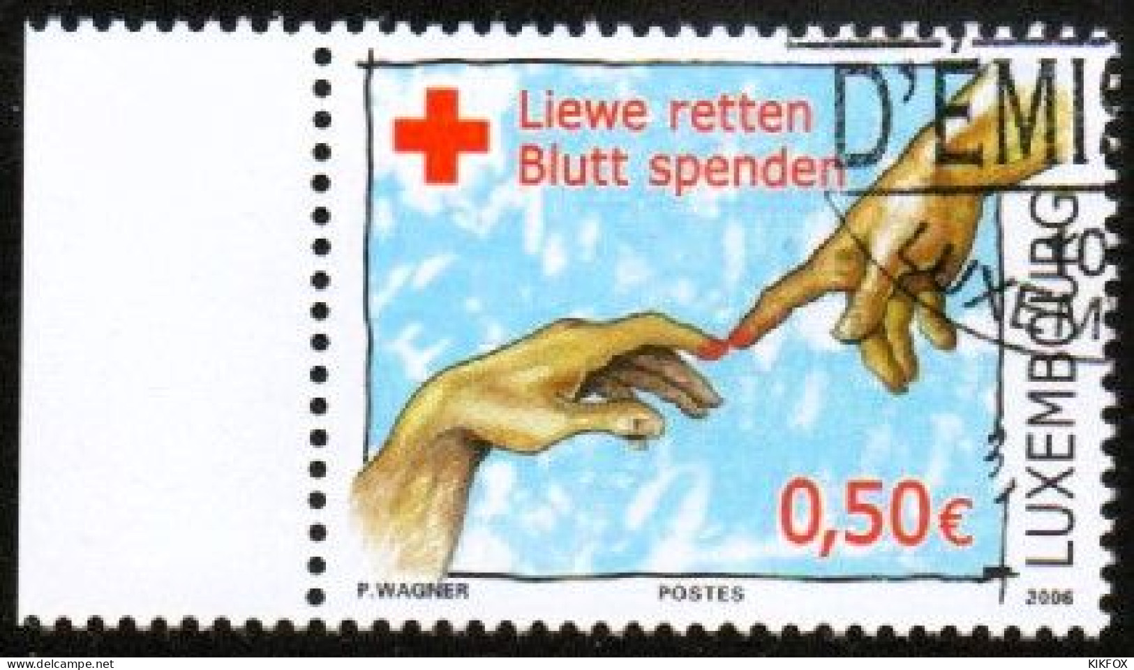 LUXEMBOURG, LUXEMBURG 2006,   MI 1707, PROMOTION DES DONS DE SANG,  ESST GESTEMPELT, OBLITÉRÉ - Usati